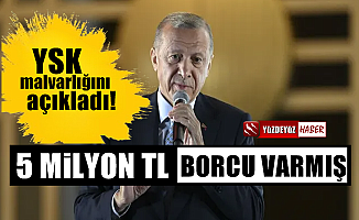 YSK Erdoğan'ın malvarlığını açıkladı, borçlu çıktı