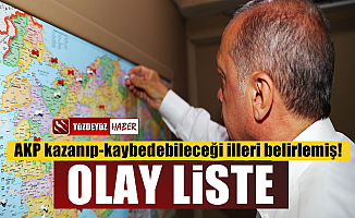AKP'nin yerel seçimde kaybedip-kazanabileceği iller listesi ortaya çıktı