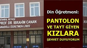 PANTOLONLU KIZ ÖĞRENCİYİ AYAĞA KALDIRDI VE...