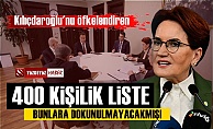Akşener#039;den Kılıçdaroğlu#039;na 400 kişilik skandal liste