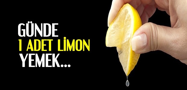 gunde 1 limon yemek